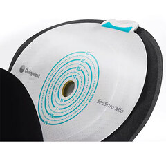 Coloplast SenSura Mio Flat, Standard Wear, Closed Pouch, Midi, Black, With Window, With Filter, Cut-to-fit, 5/8” - 1-3/4”, BX/1