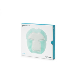 Coloplast Biatain Silicone Fit Foam Dressing, Heel, Bordered, 7.2
