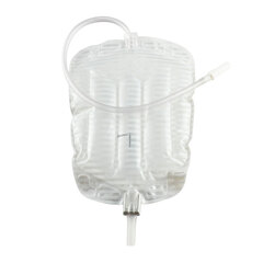 Coloplast Security+ Sterile Contoured Leg Bag with Anti-Reflux Valve, Tubing and Fabric Straps, 21 oz., EA/1