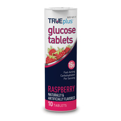 Nipro Diagnostics TRUEplus Glucose Tablets 10 count, Raspberry, PK/1, CS/720