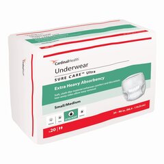 Cardinal Health, Underwear, Sure Care Ultra, Small/Medium, 34