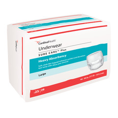 Cardinal Health, Underwear, Sure Care Plus, Large, 44