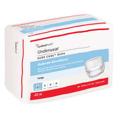Cardinal Health, Underwear, Sure Care Extra, Large, 44