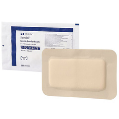 Cardinal Health Kendall Foam Border Gentle Silicone Adhesion Dressing, 3.5