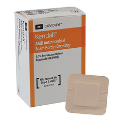 Cardinal Health Kendall AMD Antimicrobial Foam Border Dressing, 5.5
