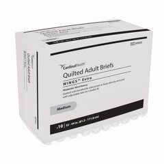 Cardinal Health, Quilted Adult Briefs, Wings Extra, Medium, 32