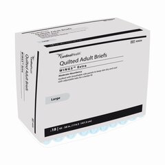 Cardinal Health, Quilted Adult Briefs, Wings Extra, Large, 45