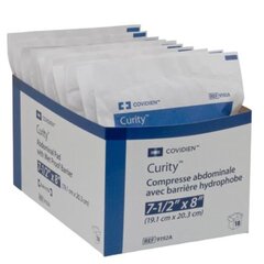 Cardinal Health Curity Non-Woven Abdominal Gauze Pad, Sterile, 7.5