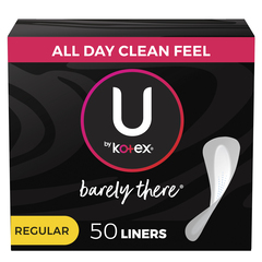 Kimberly-Clark U by Kotex Super Premium Barely There Pantiliners, PK/1, CS/400