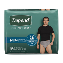 Kimberly-Clark Depend Maximum Absorbency Underwear for Men small/medium, 28