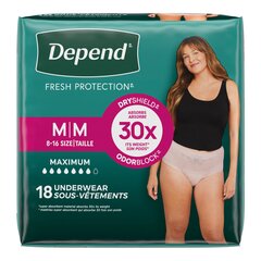 Kimberly-Clark Depend Fit-Flex Max for Women, Medium. Replaces 6951704, PK/1, CS/36