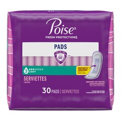 Kimberly-Clark Poise Pads, Light Absorbency, Regular Length., PK/1, CS/120