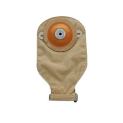 Nu-Hope Laboratories Nu-Flex Oval B Convex Drain Pouch, Trim-To-Fit, 1-1/8