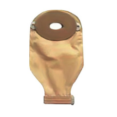 Nu-Hope Laboratories Oval Drainable Pouch With Barrier Opaque, Deep Convex, Trim-To-Fit Cut Area 3/4