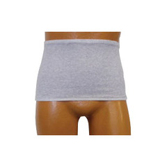 Options Men's Wrap/Brief with Open Crotch and Built-in Ostomy Barrier/Support Gray, Center Stoma, Small 32-34, EA/1