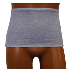 Options Men's Wrap/Brief with Open Crotch and Built-in Ostomy Barrier/Support Gray, Center Stoma, X-Large, EA/1
