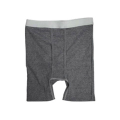 OPTIONS Men's Boxer Brief with Built-In Barrier/Support, Gray, Right-Side Stoma, 3X-Large, EA/1
