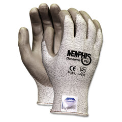 Memphis Glove Memphis Dyneema Polyurethane Gloves, Medium, White/Gray, Pair