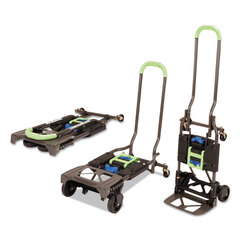 Consolidated Stamp 2-in-1 Multi-Position Hand Truck and Cart, 300 lbs, 16.63 x 12.75 x 49.25, Black/Blue/Green