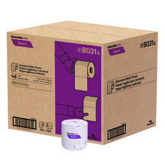 Cascades Pro Select Standard Bath Tissue, 2-Ply, White, 4 x 3.25, 420 Sheets/Roll, 48 Rolls/Carton