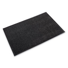 Crown Mats Dust-Star Microfiber Wiper Mat, 36 x 120, Charcoal