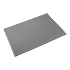 Crown Mats Ribbed Anti-Fatigue Mat, Vinyl, 36 x 120, Gray