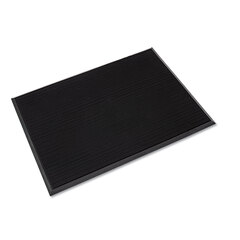 Crown Mats Mat-A-Dor Entrance/Antifatigue Mat, Rubber, 36 x 72, Black