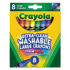 8-Color Crayons - 12 Boxes (Per Dozen)