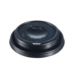 Dart Cappuccino Dome Sipper Lids, Fits 12 oz to 24 oz Cups, Black, 100/Pack, 10 Packs/Carton