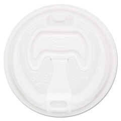 Dart Optima Reclosable Lid, Fits 12 oz to 24 oz Foam Cups, White, 100/Pack