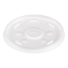 Dart Plastic Lids, for 16-oz. Hot/Cold Foam Cups, Slip-Thru Lid, WE, 1000/Carton