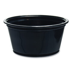Dart Conex Complements Portion/Medicine Cups, 2 oz, Black, 125/Bag, 20 Bags/Carton