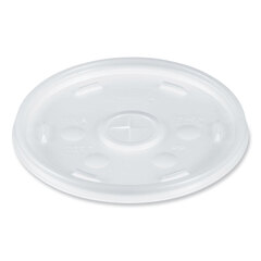 Dart Cold Cup Lids, Fits 32 oz Cups, Translucent, 100/Sleeve, 10 Sleeves/Carton