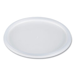 Dart Plastic Lids for Foam Containers, Flat, Vented, Fits 24-32 oz, Translucent, 100/Pack, 5 Packs/Carton