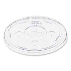 Dart Straw-Slot Cold Cup Lids, Fits 30 oz to 32 oz Cups, Clear, 50/Sleeve, 20 Sleeves/Carton