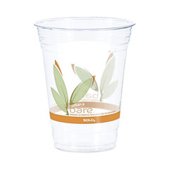 Solo Bare&reg; Eco-Forward&reg; RPET Cold Cups, 16-18 oz, Clear, 50/Pack