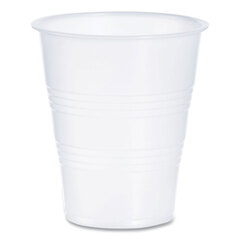 Dart High-Impact Polystyrene Cold Cups, 7 oz, Translucent, Clear, 100/Pack