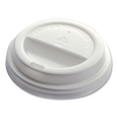 Emerald Universal Sip Through Plastic Hot Cup Lid, Fits All Sizes, White, 50/Pack, 20 Packs/Carton