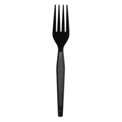DIXFH517 - Heavyweight Black Plastic Cutlery