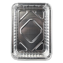 DPK23030500 - Aluminum Closeable Containers, 6 1/8w x 1 9/16d x 8 11/16h, Silver, 500/Carton