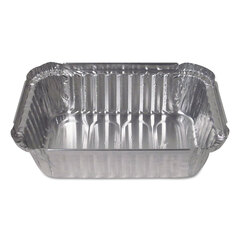 DPK24530500 - Aluminum Closeable Containers, 5 1/8w x 1 15/16d x 7 1/16h, Silver, 500/Carton