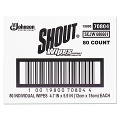  Shout Wipe & Go Instant Stain Remover Wipes 12 ea