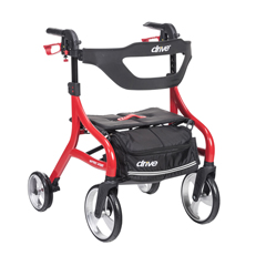 Nitro Sprint Rollator Rolling Walker, Hemi Height - Drive Medical ...