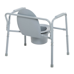 11117N-1 - Drive Medical - Heavy Duty Bariatric Folding Bedside Commode Chair