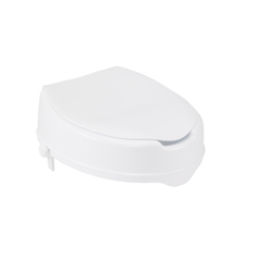 Drive Medical Raised Toilet Seat with Lock and Lid, Standard Seat, 4