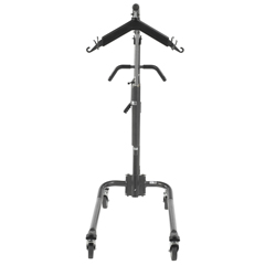 13023SV - Drive Medical - Hydraulic Patient Lift with Six Point Cradle, 5 Casters, Silver Vein