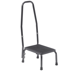 Drive Medical Footstool with Non Skid Rubber Platform and Handrail