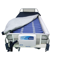Drive Medical Med Aire Plus Defined Perimeter Low Air Loss Mattress Replacement System, with Low Pressure Alarm, 8
