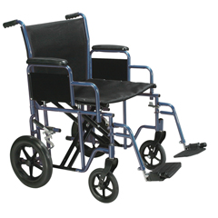 Drive Medical Bariatric Heavy Duty Transport Wheelchair with Swing Away Footrest, 20