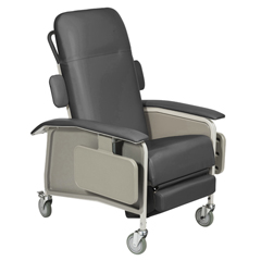 Drive Medical Clinical Care Geri Chair Recliner, Charcoal